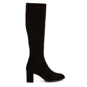 Aquatalia Waterproof Suede Black knee high Boot